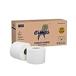 Rulopak Cimri Tuvalet Kağıdı 2 Katlı 166 metre 5 kg 6'lı Paket 300113 resmi
