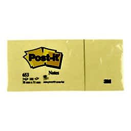 3M Post-it Yapışkanlı Not Kağıdı 100 Yaprak 38x51 mm Sarı resmi