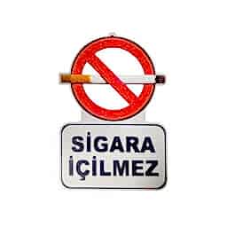 Sigara İçilmez Levhası Özel Kesim 25x35 cm resmi