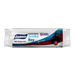 Polmix P404 Endüstriye Çöp Torbası Jumbo Boy 80 x 110 cm 10 Adet 400 gr - Siyah resmi