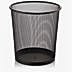 Kraf 540G Metal Perfore Çöp Kovası 12 lt - Siyah, Resim 1