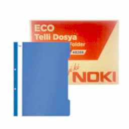Noki Eco Telli Dosya 50'li Paket - Mavi (16 Adet) resmi