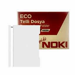 Noki Eco Telli Dosya 50'li Paket - Beyaz (16 Adet) resmi