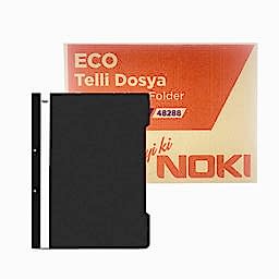 Noki Eco Telli Dosya 50'li Paket - Siyah (16 Adet) resmi