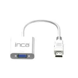 Inca IHTVJ-7 HDMI to VGA Jaklı Çevirici 20 cm - Beyaz resmi
