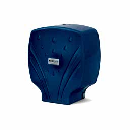 Maxiflow Mini Cimri Tuvalet Kağıdı Dispanseri Plastik Şeffaf Mavi Çap:21x24 cm 30966 resmi