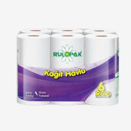 Rulopak Kağıt Havlu Çift Katlı 300128 6 Adet resmi