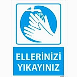 Ellerinizi Yıkayınız Uyarı Levhası U03061