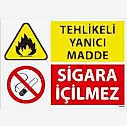 Tehlikeli Yanıcı Madde Uyarı Levhası U10015