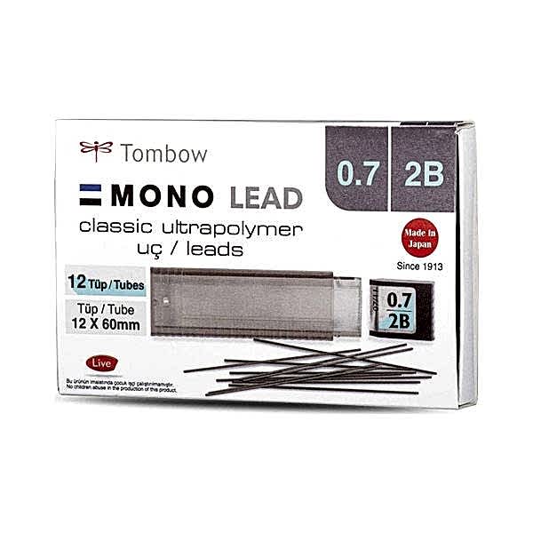 Tombow Mono Lead Kalem Ucu 0.7 mm 2B (12 Adet) resmi