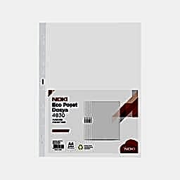 Noki Eco 4830 Delikli Şeffaf Poşet Dosya A4 100'lü Paket resmi