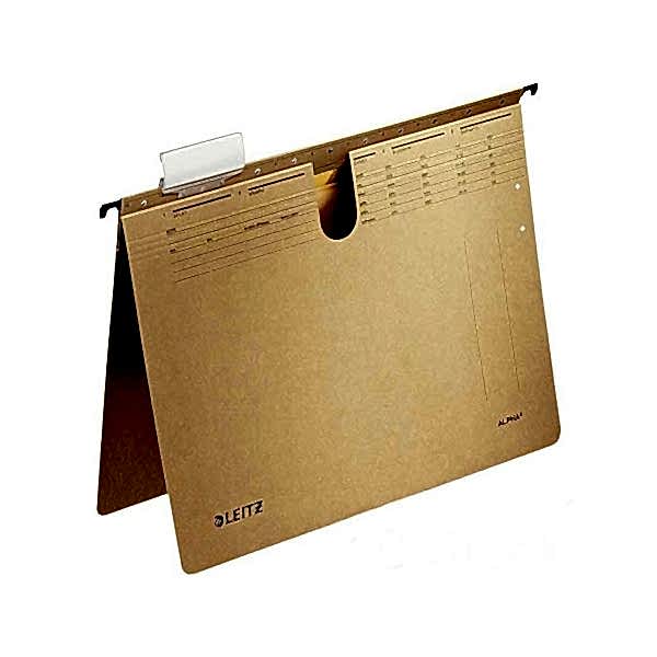 Leitz L-1914 Alpha Telli Askılı Dosya A4 Kraft (10 Adet) resmi