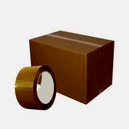 High Quality Hotmelt Koli Bandı 45 mm x 100 m - Taba (72 Adet) resmi