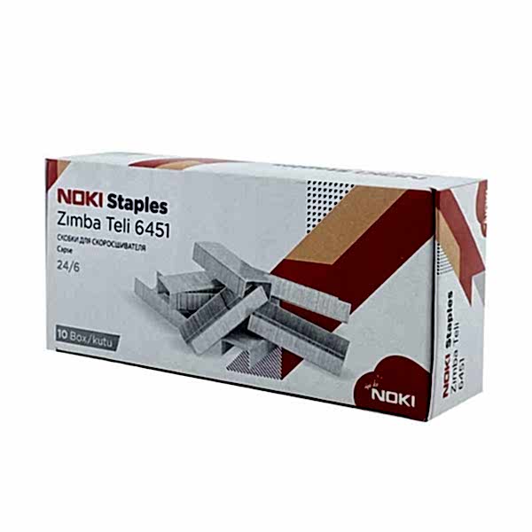 Noki 6451 Zımba Teli No:24/6 1000 Adet Beyaz (10 Adet) resmi