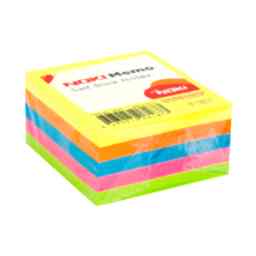 Noki Yapışkanlı Not Kağıdı 75 x 75 mm 400 Yaprak Neon Renkler resmi