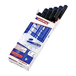 Edding 142M Permanent Asetat Kalemi 1.0 mm - Mavi (10 Adet) resmi