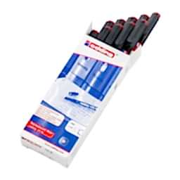 Edding 142M Permanent Asetat Kalemi 1.0 mm - Kırmızı (10 Adet) resmi