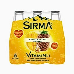 Sırma C-Plus Maden Suyu Mango Ananas Aromalı 200 ml (6 Adet) resmi