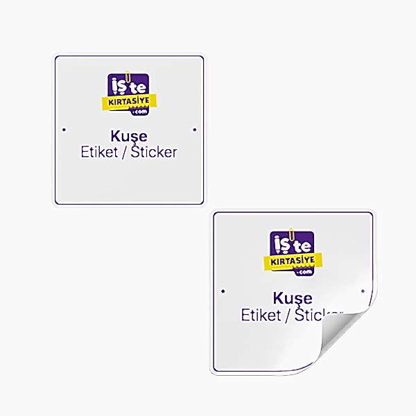 Kuşe Sticker Etiket resmi