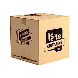 İşte Kırtasiye Taşıma Kolisi Çift Oluklu BC Dalga Mini Boy 2 Desi 220x190x120 mm Kraf resmi