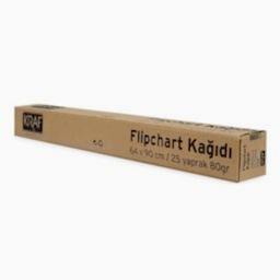 Kraf 703G Flipchart Kağıdı Rulo 64x90 cm 25 Yaprak resmi