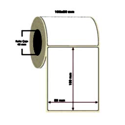 Taroks Termal Etiket 100x80 Tekli 500'lü
