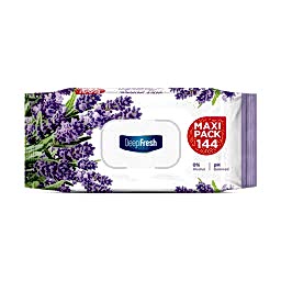 Deep Fresh Lavanta Kokulu Islak Mendil Maxi Paket Kapaklı 144 Adet resmi