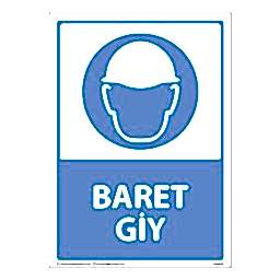 Baret Giy Uyarı Levhası 25X35 3mm U03032