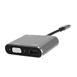 Hytech HY-USBC22 4 in 1 Type-C To HDMI + VGA Usb 3.0 Hub resmi