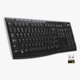 Logitech K270 Kablosuz Q Klavye - Siyah resmi