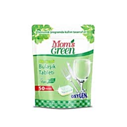 Moms Green Oksijenli Bulaşık Makinesi Tableti 50 Adet resmi