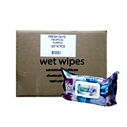 Freshbaby Islak Mendil Tropical Mor 120 Yaprak  (18 Adet) resmi
