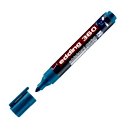 Edding 360 Beyaz Yazı Tahtası Kalemi 1,5 - 3 mm - Açık Mavi resmi