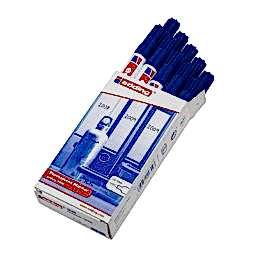 Edding 3000 Permanent Marker Kalem Yuvarlak Uç 1.5 - 3 mm - Mavi (10 Adet) resmi
