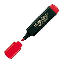 Faber Castell 1548 Fosforlu Kalem - Kırmızı resmi