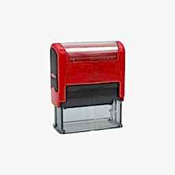 Mobi Stamps 4312 Otomatik Kaşe 18x47 mm Kırmızı Keçe resmi