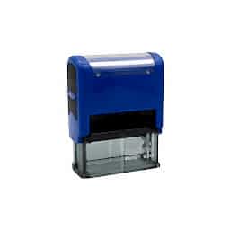 Mobi Stamps 4311 Otomatik Kaşe 14x38 mm Mavi Keçe resmi