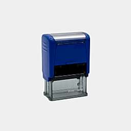 Mobi Stamps 4310 Otomatik Kaşe 10x26 mm Mavi Keçe  resmi