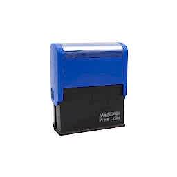 Mobi Stamps 4314 Otomatik Kaşe 30x70 mm Mavi Keçe resmi