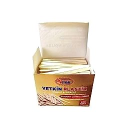 Yetkin Bambu Çay Kahve Karıştırıcı 300 Adet 10 cm resmi