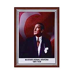 Panda Ahşap Çerçeve Atatürk Portresi 35x50 Pan425 resmi