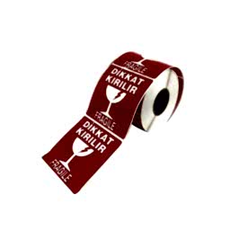 Taroks Kırılır Baskı Rulo Etiket 70 x 80 mm 500 Adet resmi