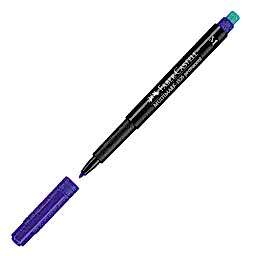 Faber Castell 1525 M Permanent Asetat Kalemi 1.0 mm - Mavi