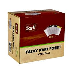 Sarff Kart Poşeti Güvenlik 11 x 12 cm 100'lü Paket Şeffaf 15207019