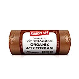 Koroplast Organik Atıklar Çöp Torbası Kahverengi Jumbo 80 x 110 cm 10'lu resmi