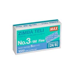 Max Zımba Teli No:24/6 1000 Adet - Beyaz resmi