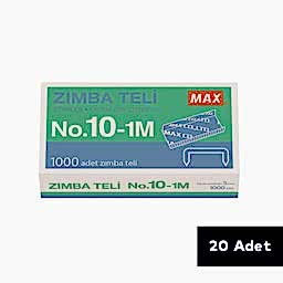 Max Zımba Teli No:10 1000 Adet - Beyaz (20 Adet) resmi