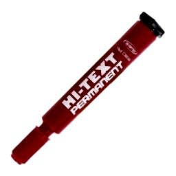 Hi-Text 830-PB Permanent Koli Kalemi Yuvarlak Uçlu - Kırmızı