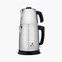King KCM334 Tealuxe Çay Makinesi 1.7 Litre Paslanmaz Çelik resmi