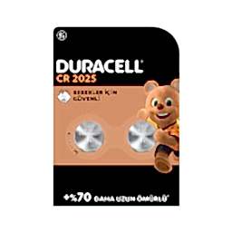 Duracell 2025 Lityum Düğme Pil 3 Volt 2'li Paket resmi
